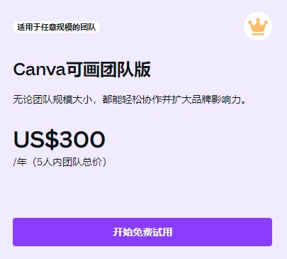 canva會員團隊版價格